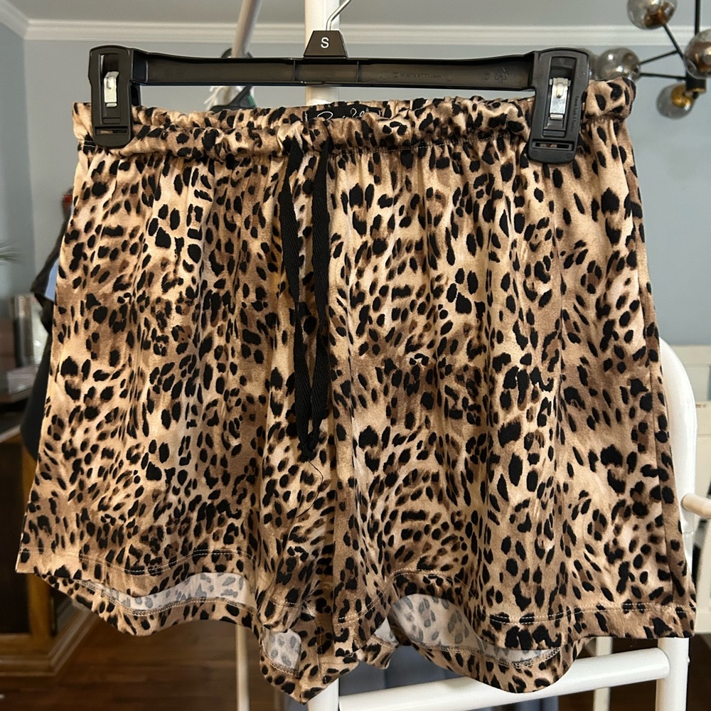 Rene Rofe Leopard Print Shorts